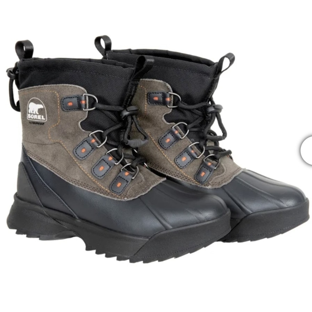New Sorel Men's Scout 87 XT Waterproof Boots Brown Black Size 9 - Picture 2 of 6